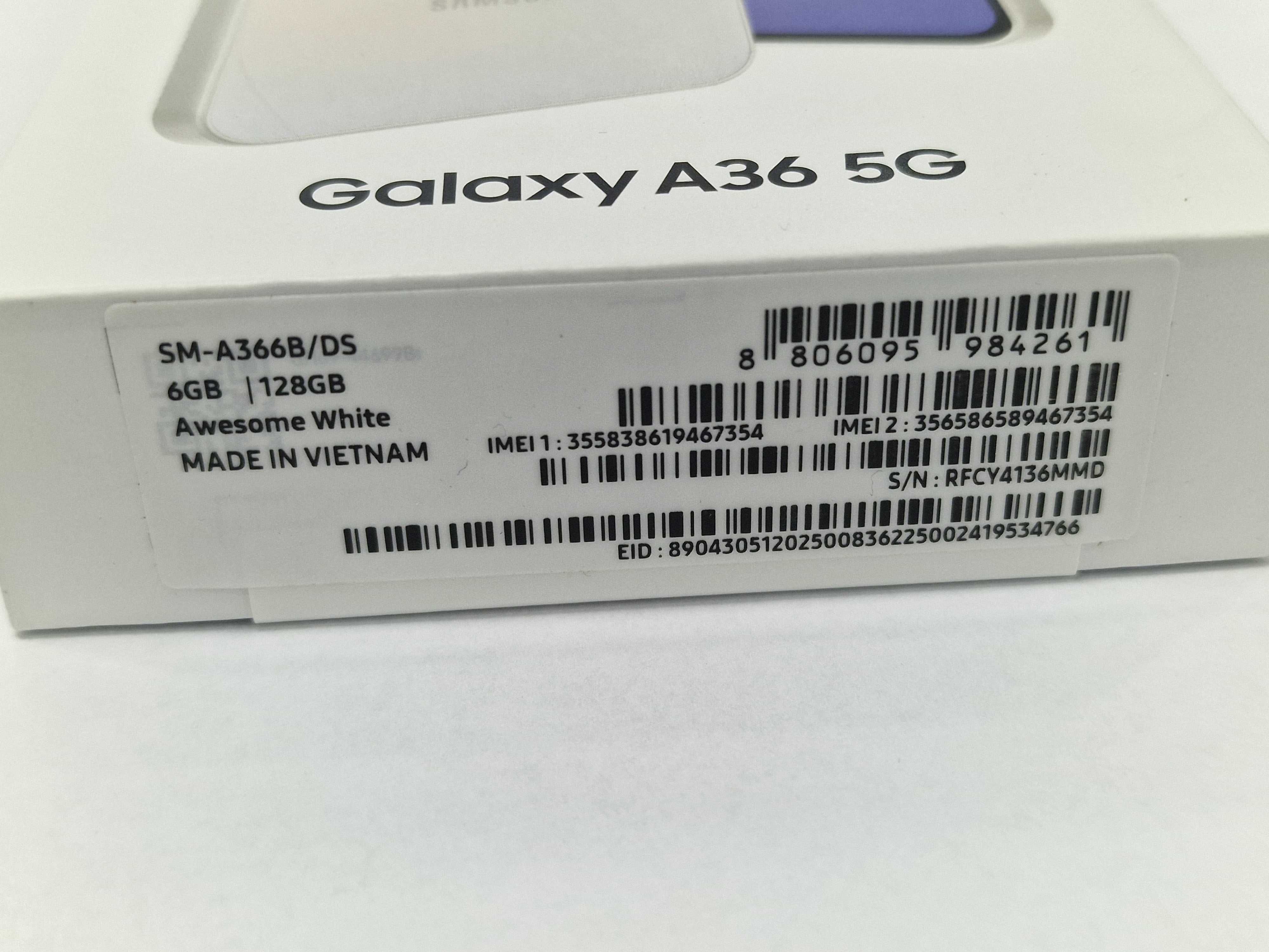 Samsung Galaxy A36 Dual SIM/ 6GB/ 128GB/ Awesome White/ GW24/ bez rat!