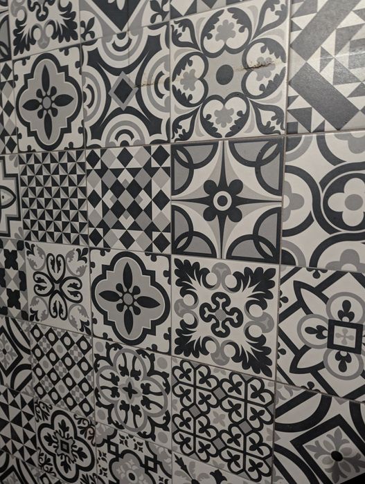 Płytki kuchenne patchwork ścienne / podłogowe z demontażu - super stan
