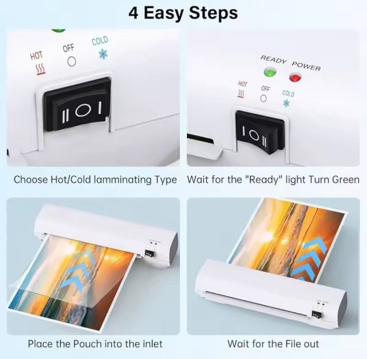 Ламінатор Buyounger SL269, формат до А4, гаряче/холодне ламінування