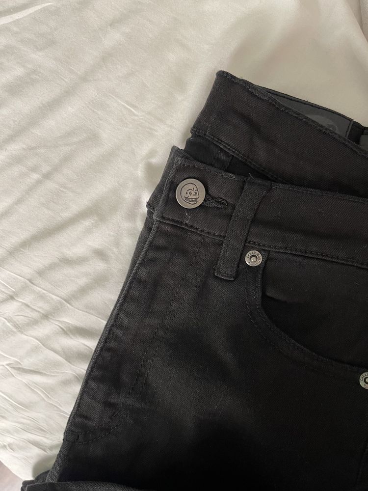 Nowe czarne spodnie rurki skinny cheap monday w26 l32 sec skin