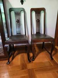 Dwa krzesła, antyk, stylowe, drewniane