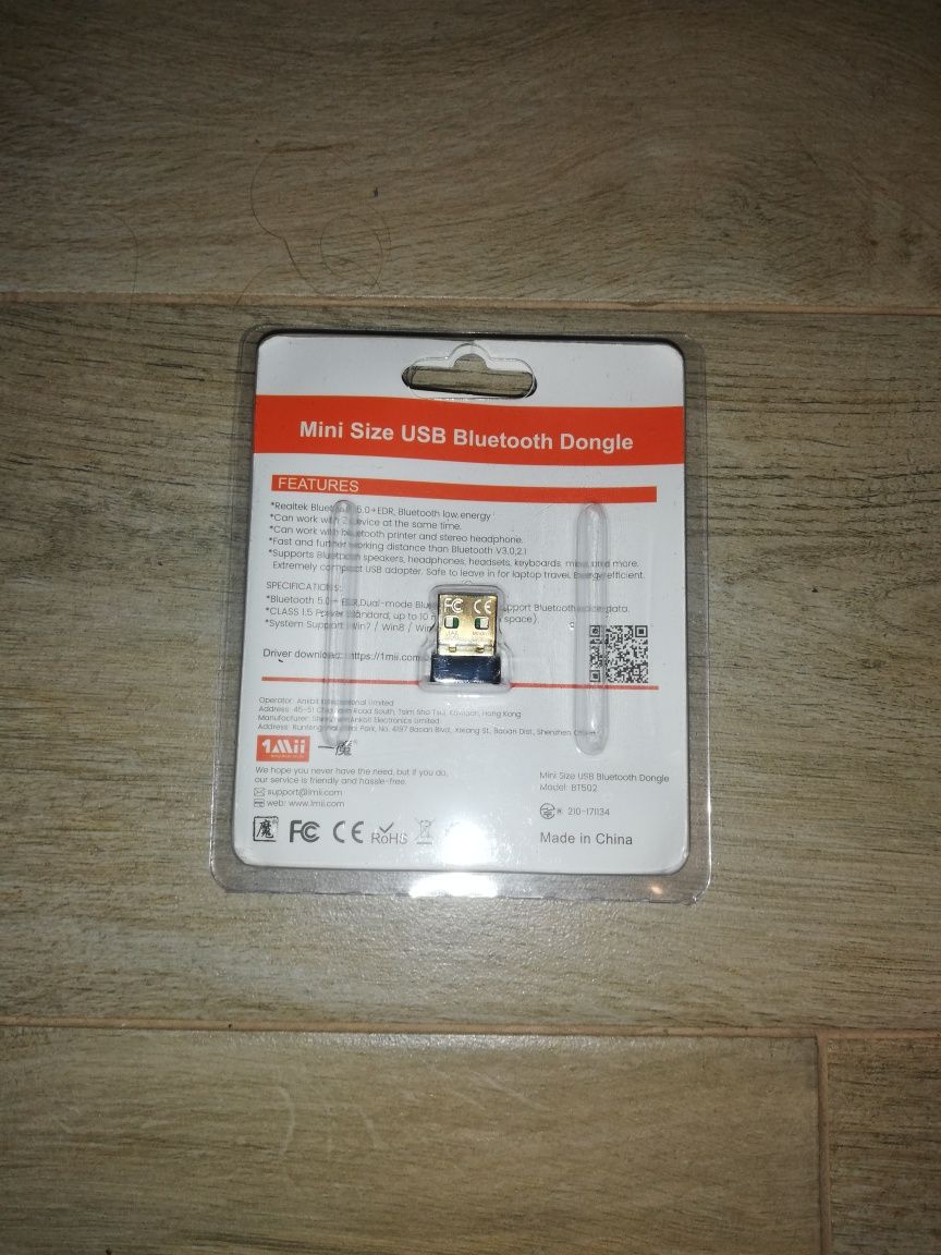 ADAPTER Odbiornik Nadajnik BLUETOOTH 1MII BT502