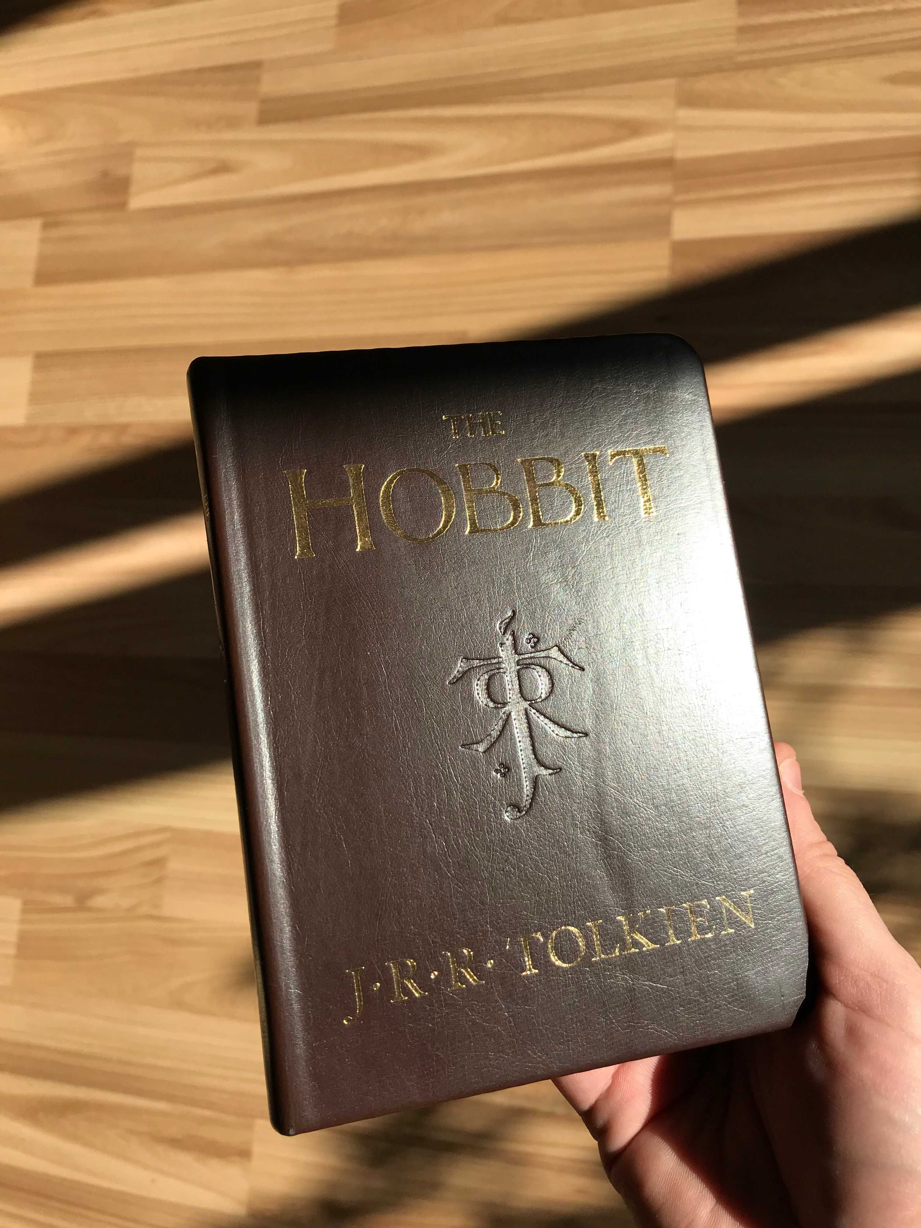 Tolkien Hobbit Deluxe Edition 2007r. USA skórzana okładka złocony blok