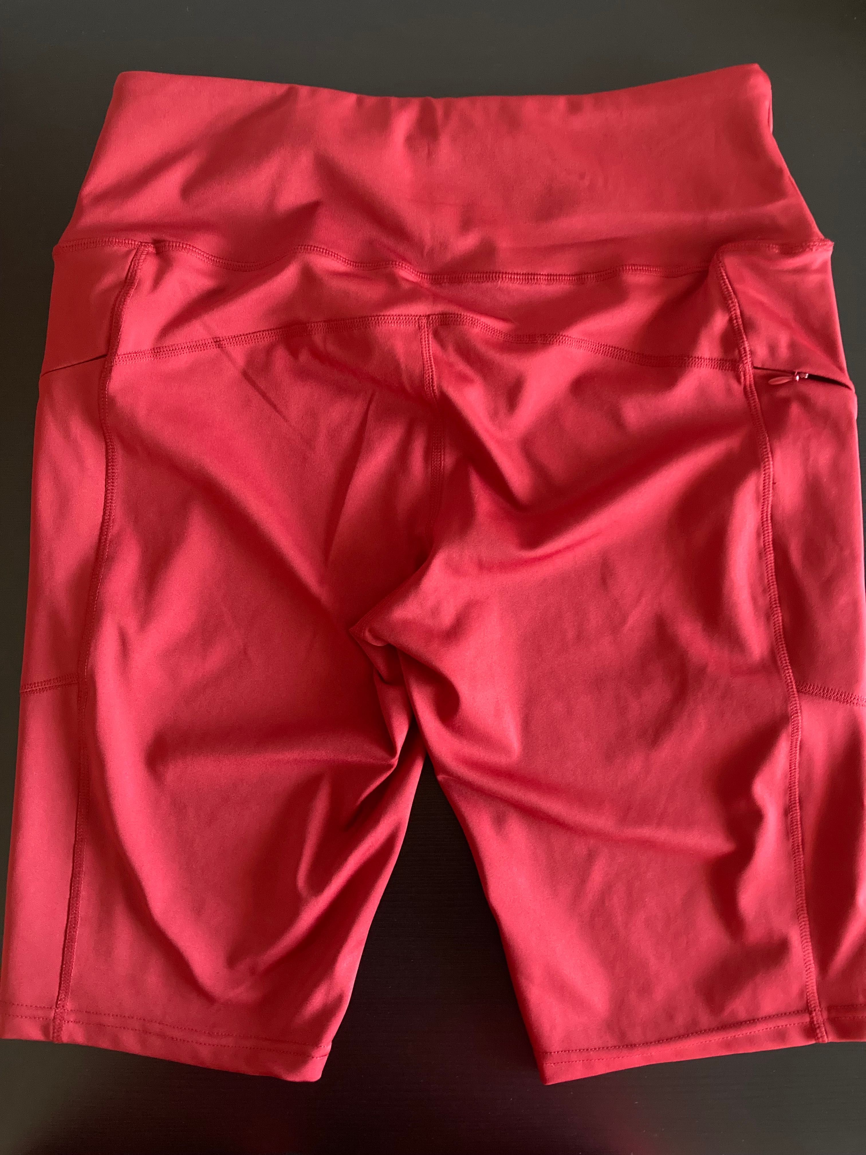 Calção malha 15% spandex, 2 bolsos com zip