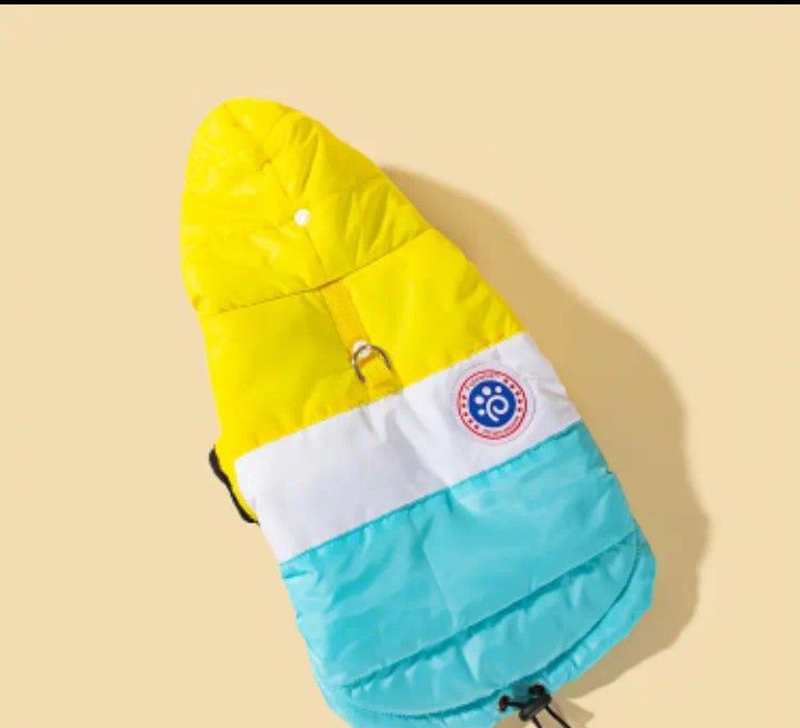 Нарядная курточка для собаки. Размер М та 3ХL. Желто- бирюзовая, розов