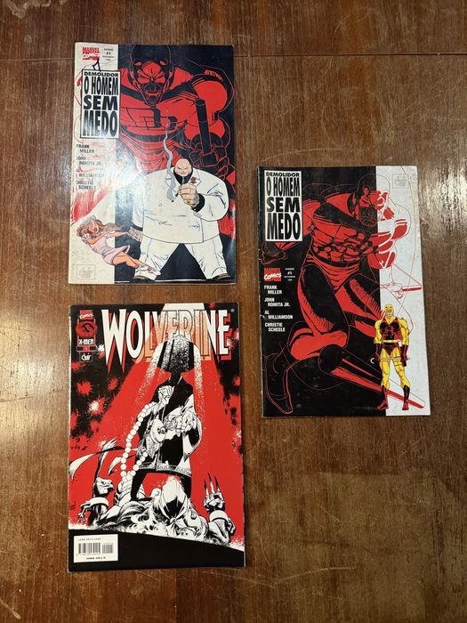 BD Banda desenhada Marvel, homem aranha e Batman etc anos 90