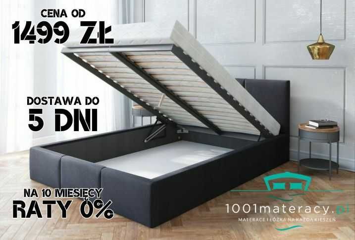 Łóżko Saloniki pojemnik 140x200 160x200 180x200 dostawa 0 i Raty 0,00%