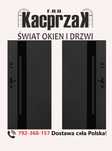 Drzwi KACPRZAK 90x200 Drzwi Zewnętrzne MARS 01 Antracyt