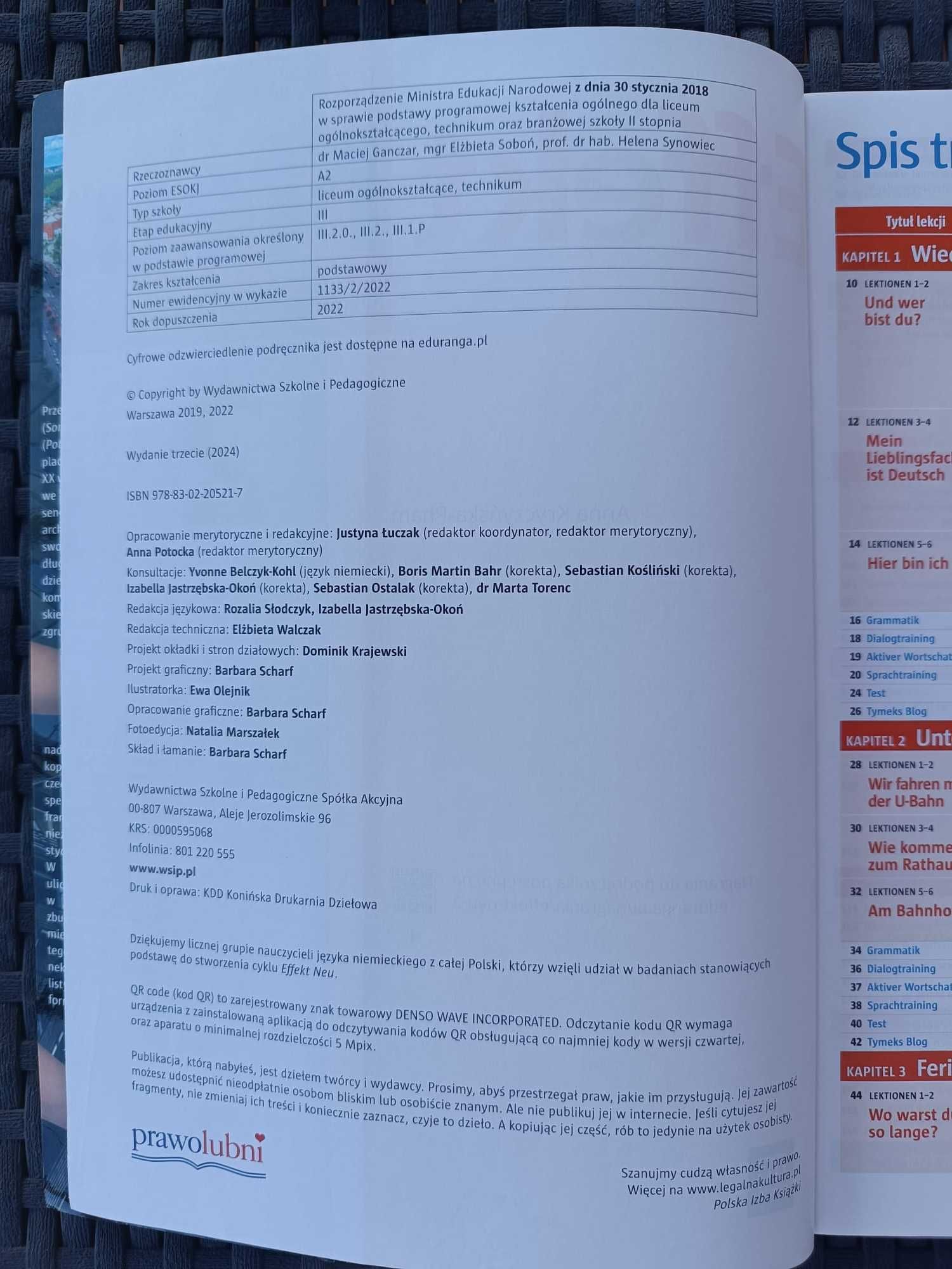 Język Niemiecki Effekt Neu 2. Podręcznik zakres podstawowy. WSiP