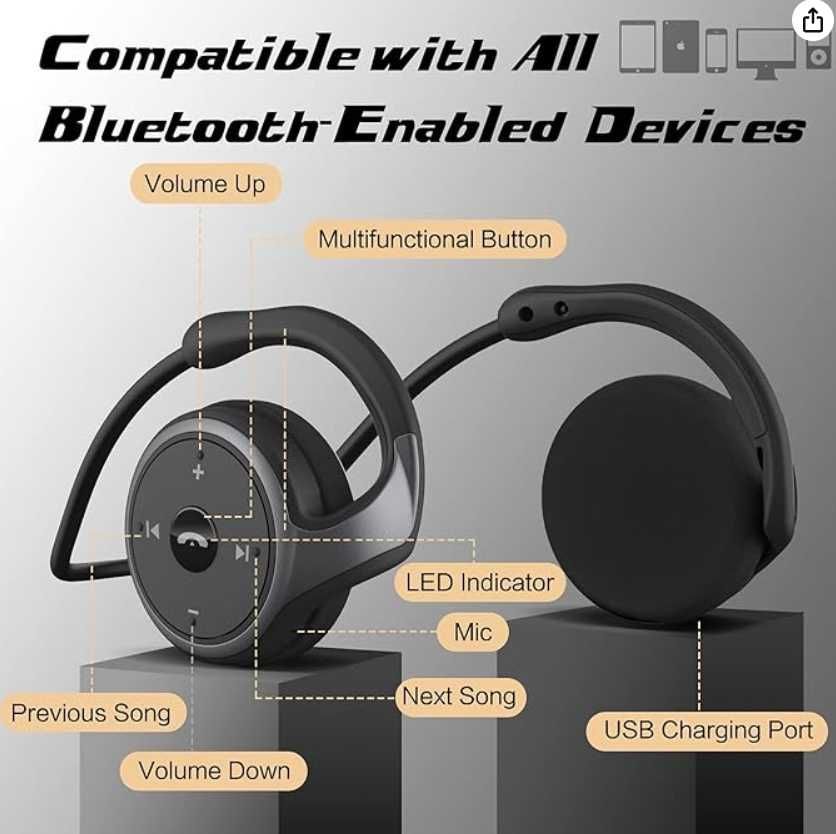 Słuchawki sportowe Bluetooth