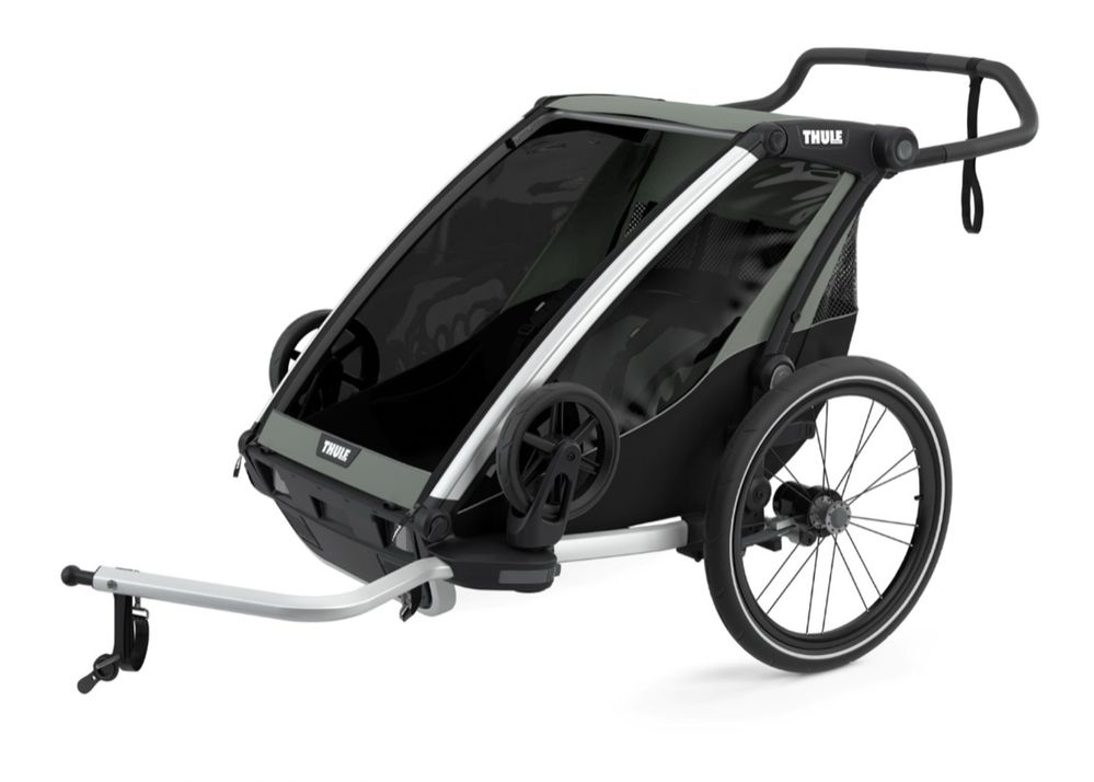 Przyczepka rowerowa THULE Chariot Lite 2 dwuosobowa + pokrowce