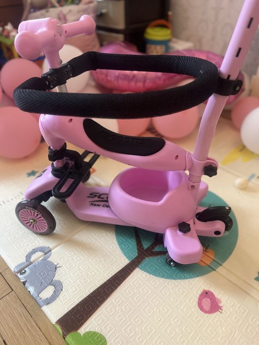 Самокат 3 в 1 з батьківською ручкою