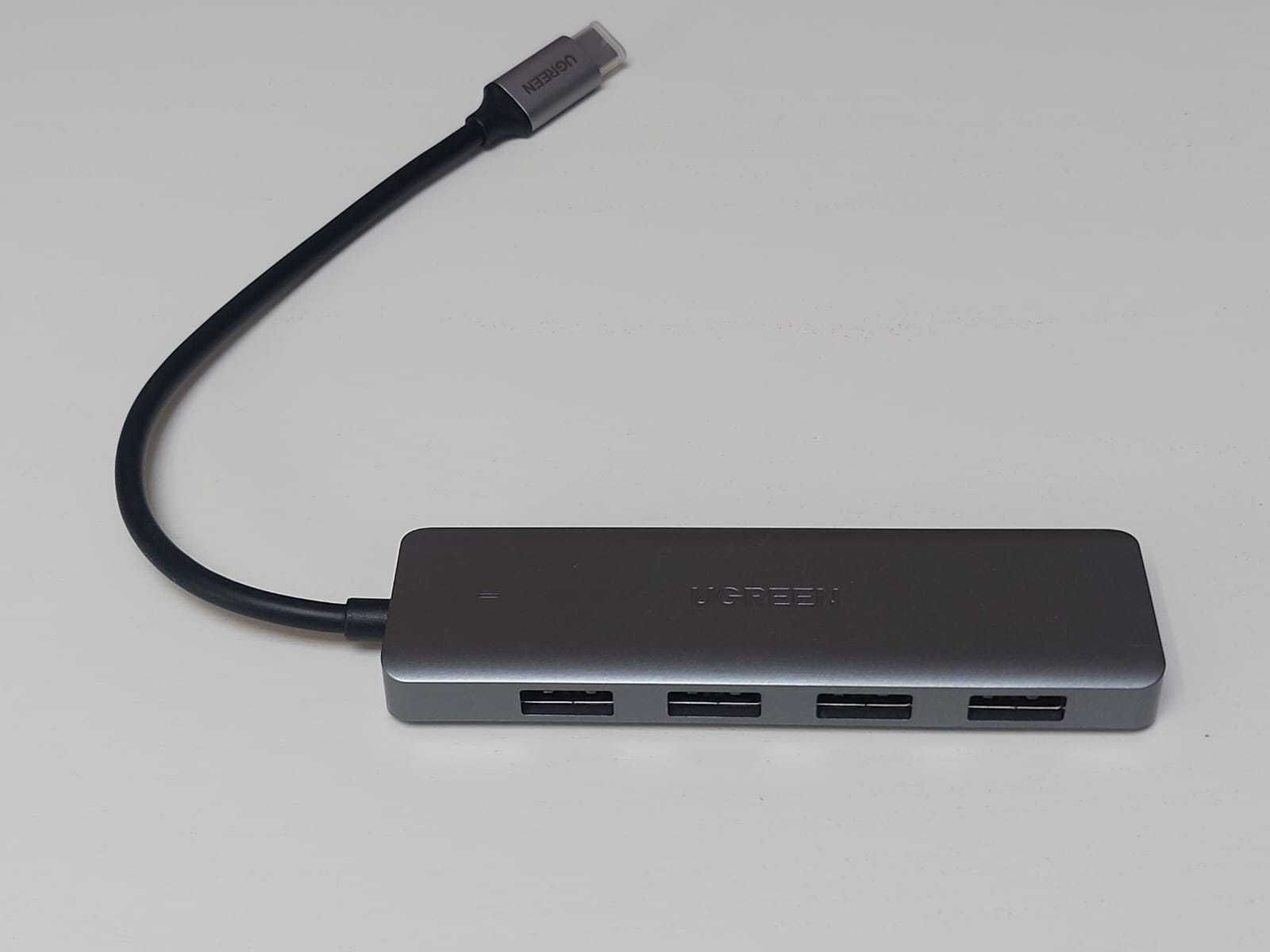 Hub USB C na USB 4 porty USB 3.0