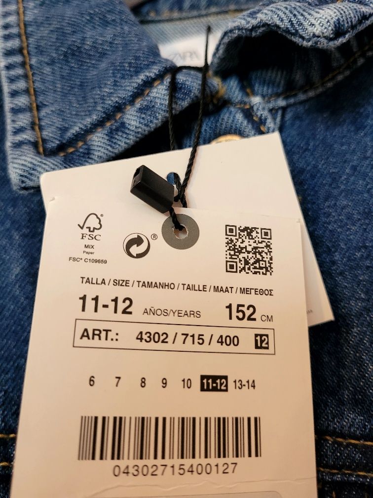 sukienka jeansowa ZARA 152