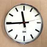 Stary zegar przemysłowy kolejowy dworcowy IBM z 1961 roku