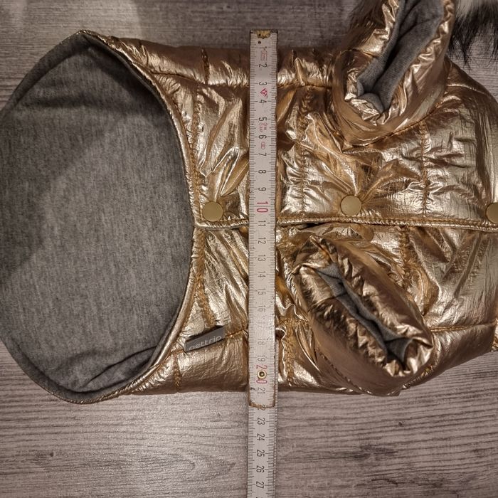 Kurtka dla psa Rosegold z kapturem S/M