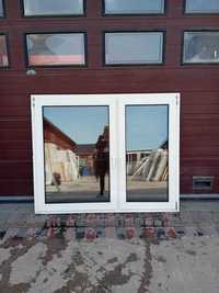 Okno dwuskrzydłowe białe 166x135 pcv plastikowe okna DOWÓZ CAŁY KRAJ