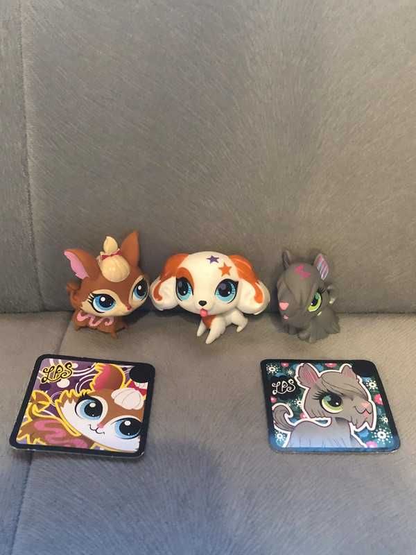 Zestaw zabawek figurki pieski littlest pet shop LPS