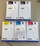 Epson WF-6090 nowe, oryg. TUSZE yellow, magenta, cyjan, 2x XXL czarny