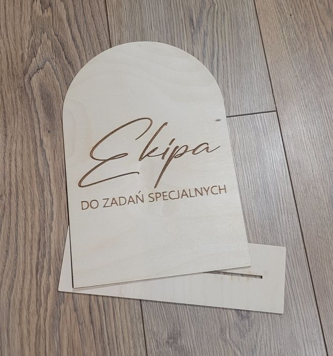 Ekipa do zadań specjalnych tabliczka ślub wesele