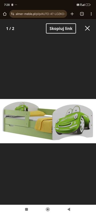 Łóżko 180x90 dla chłopca