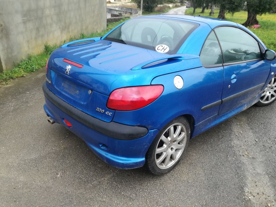 Peugeot 206 cc 2.0 i peças também reparo capotas