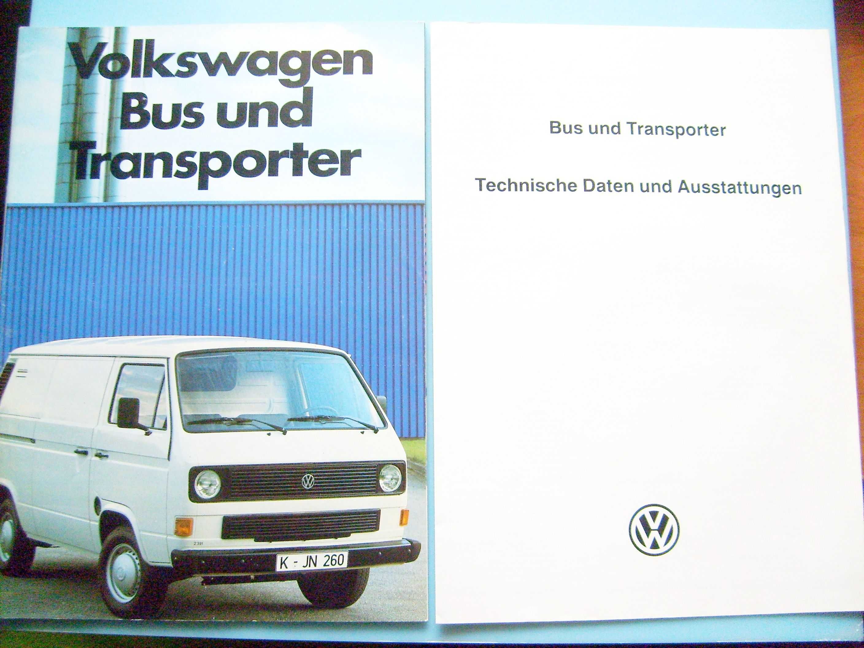 VW T3 '83 Transporter Bus Kombi Caravelle / prospekt 42 str. stan BDB