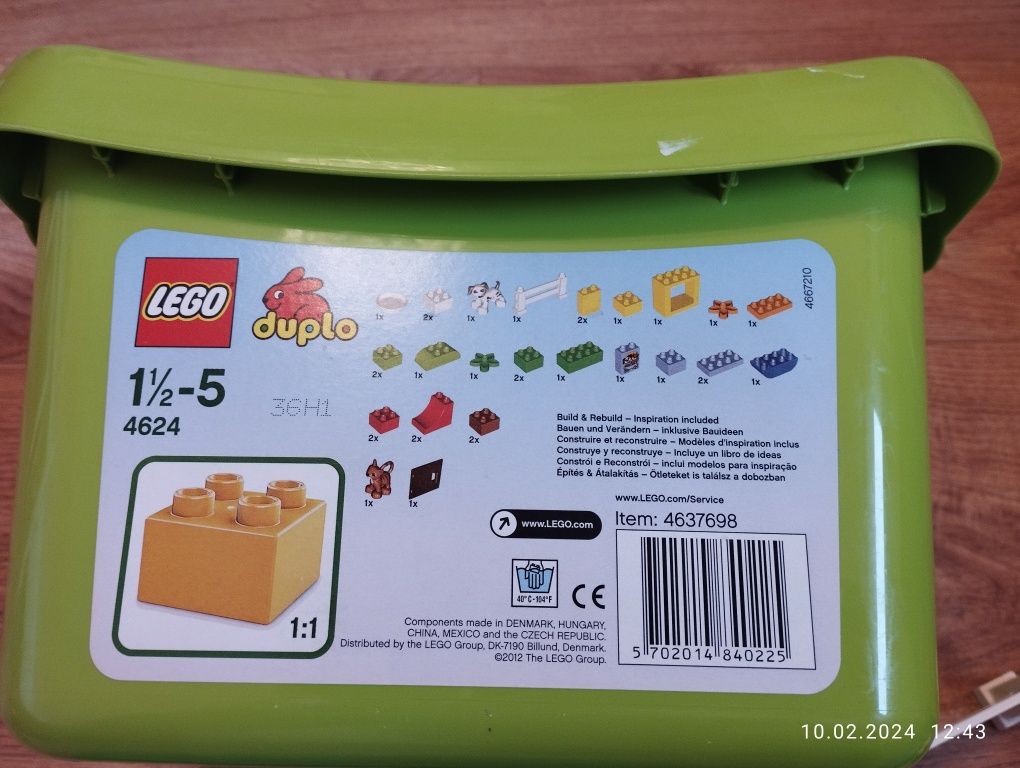 LEGO Duplo 4624 zestaw startowy z pudełkiem
