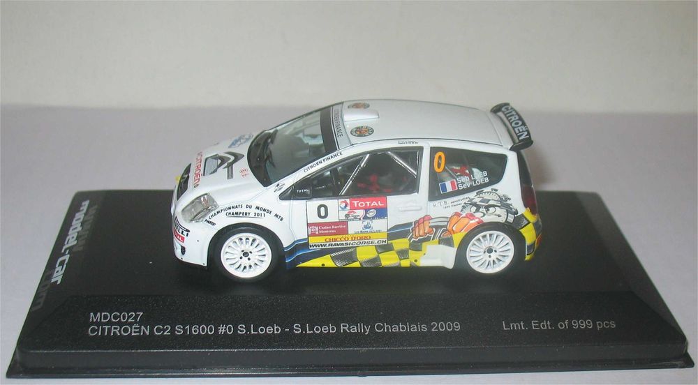 Ixo - Citroen C2 S1600 - Rally Chablais 2009 - Sébastien Loeb