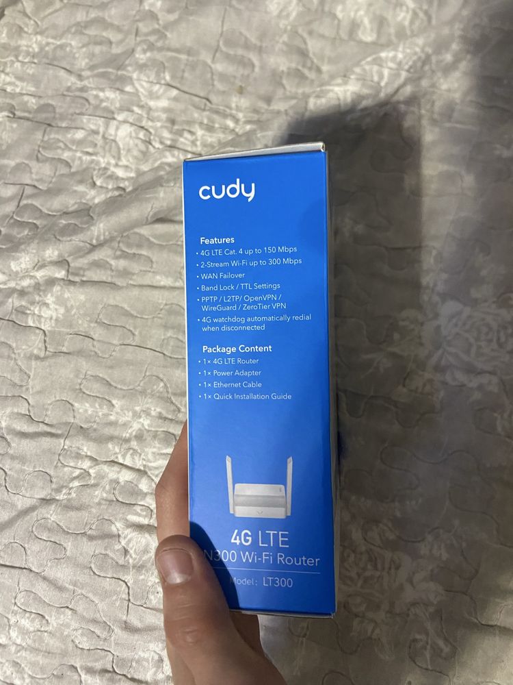 Маршрутизатор Cudy LT300 N300 Wi-Fi 4G LTE Cat4 Mini Router до300 Mbps