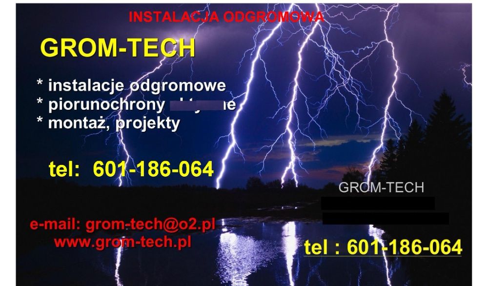 Instalacja odgromowa rzeszow przemyśl lesko cisna polanczyk grom-tech