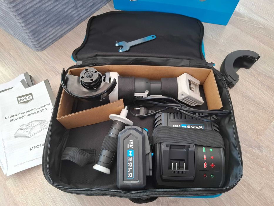 NOWA szlifierka MacAllister 18V 5.0Ah !! bateria  szybka ładowarka