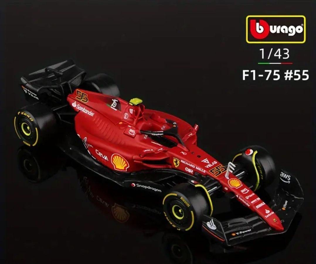 Bburago Ferrari F1 Ferrari F1-75 model 1:43 Leclerc / Sainz