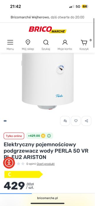 Bojler elektryczny perla 50 l podgrzewacz
