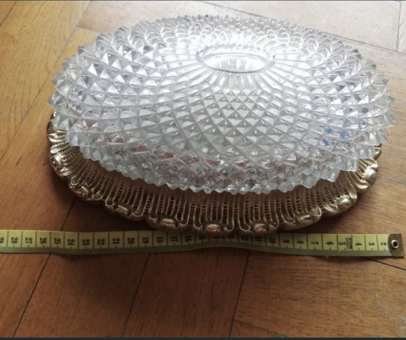 Glashutte Limburg lampa kinkiet scienny krysztalowa mala złota