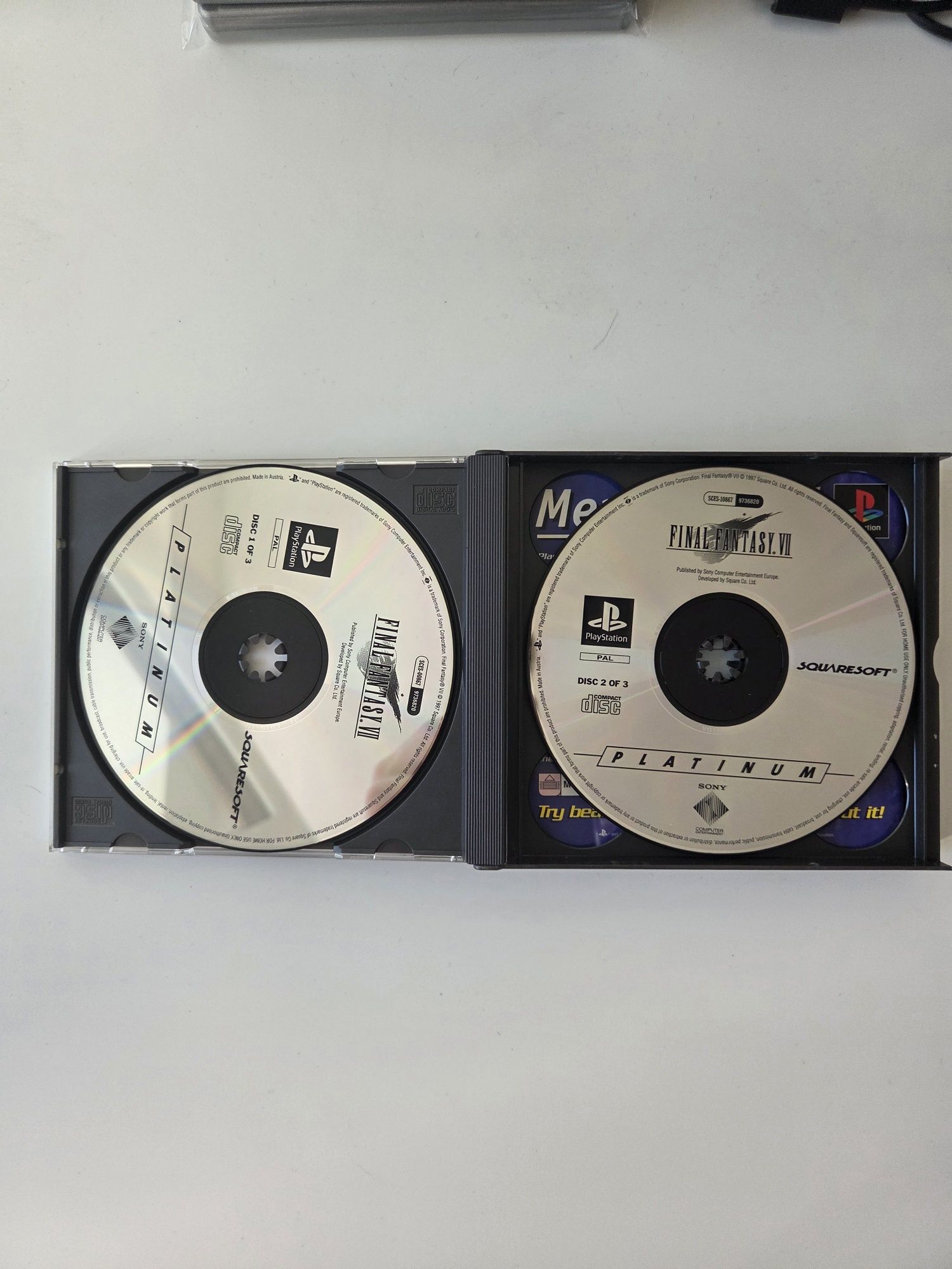 Final Fantasy VII PS1 Platinum PAL 3xAngielski