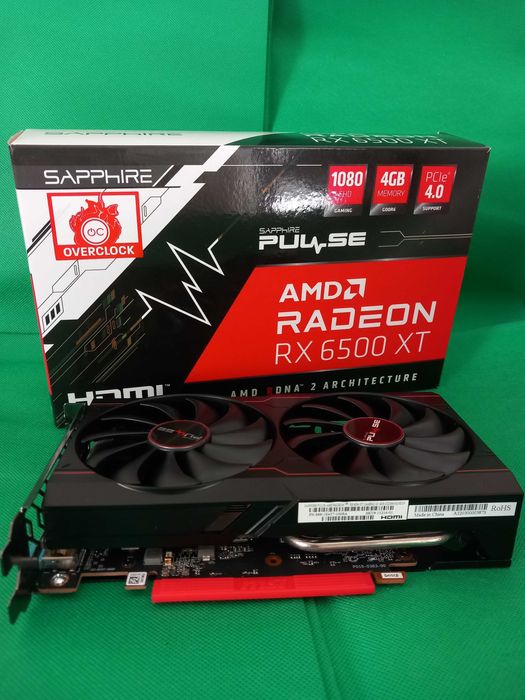 Placa Gráfica RX 6500 XT Sapphire Pulse AMD Radeon Gaming OC 4GB