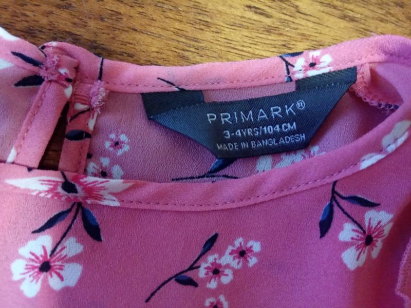 Топ блузка с открытыми плечами Primark 3-4 лет р.104