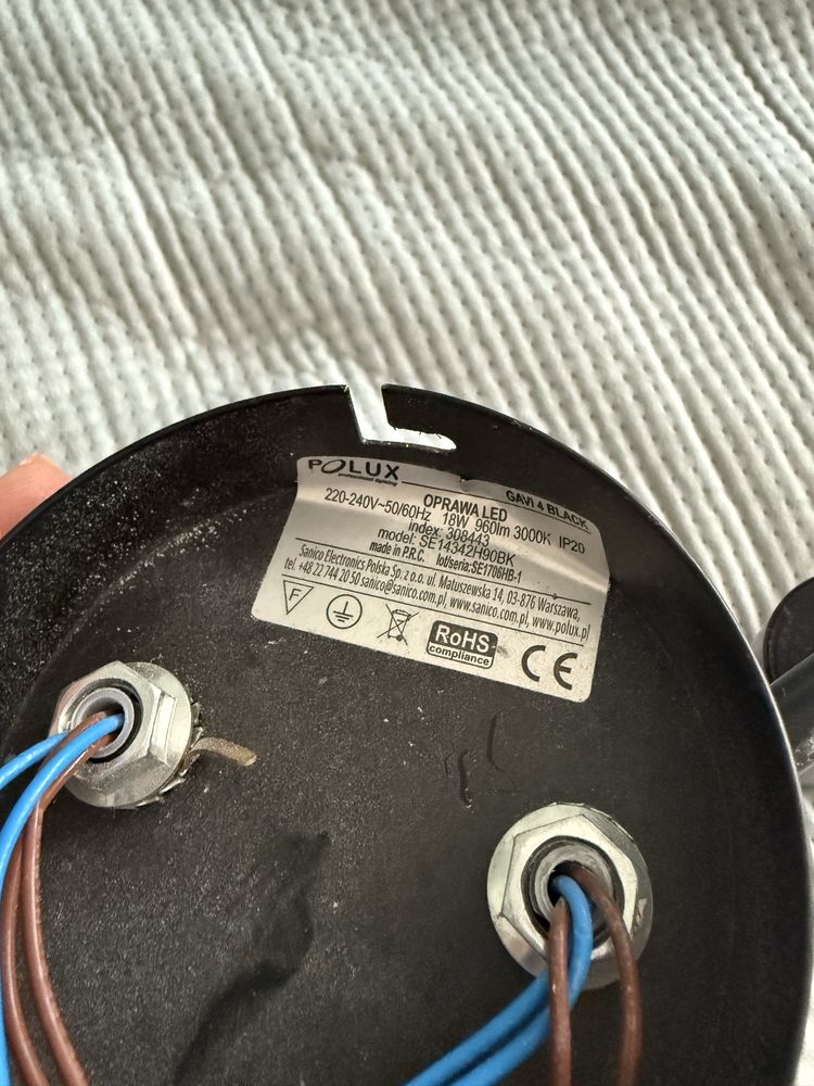Lampa sufitowa żyrandol czarny loft