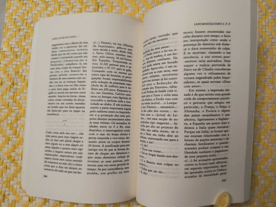 Sadomasoquismo S.FF. – 
João Alves da Costa
