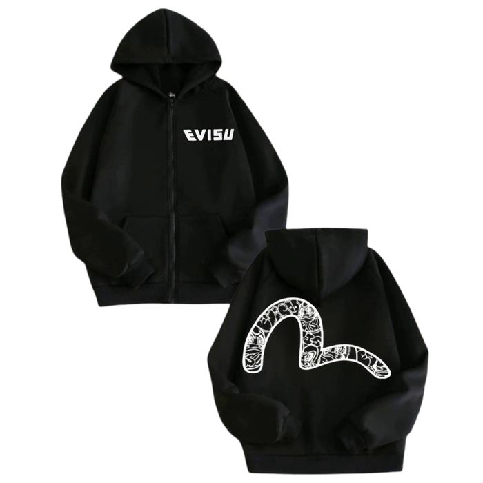 Зип-Худи Evisu Logo евису кофта толстовка лонгслив джинсы свитшот