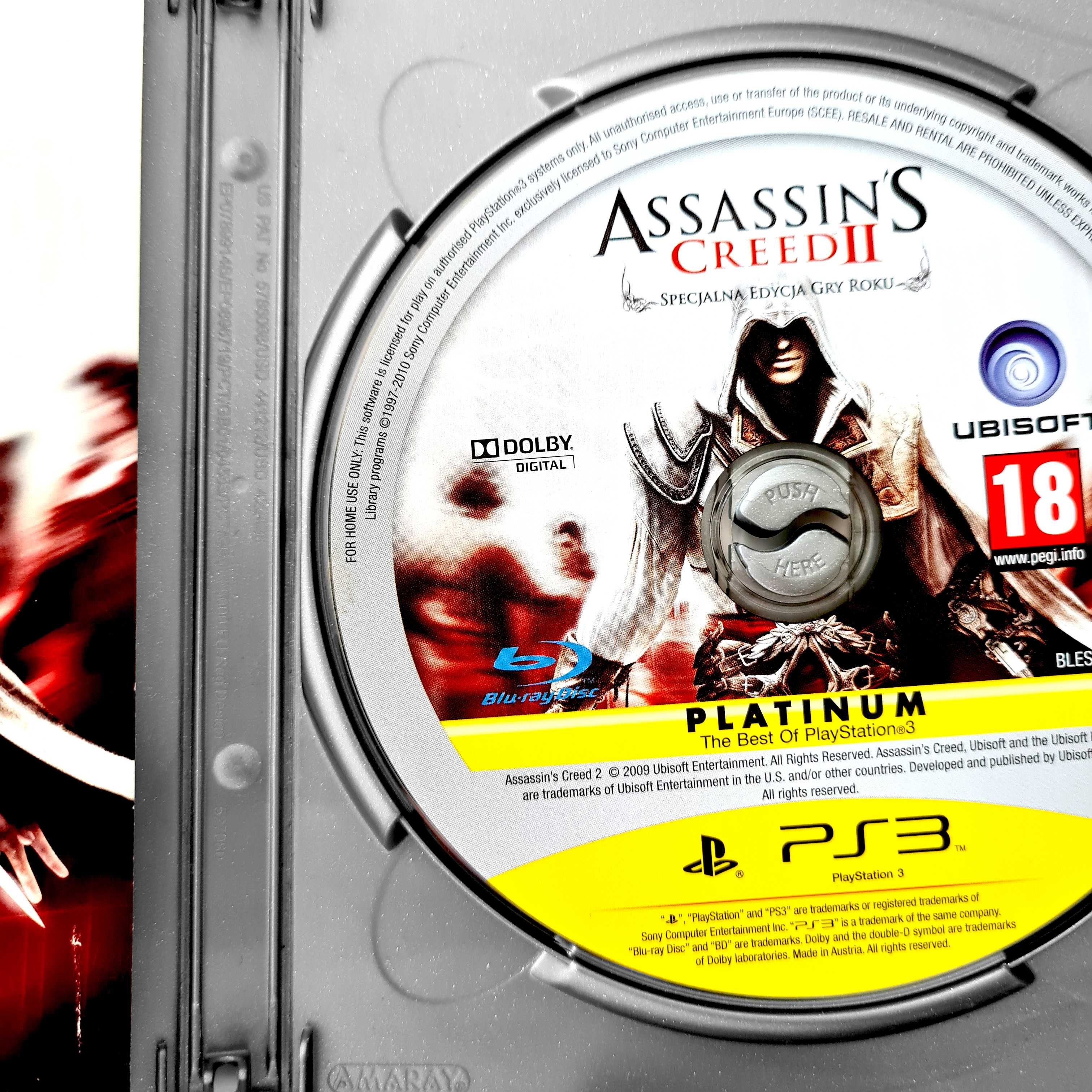 Assassins Creed II GOTY Ps3 PL Napisy 2 Specjalna Edycja Gry Roku