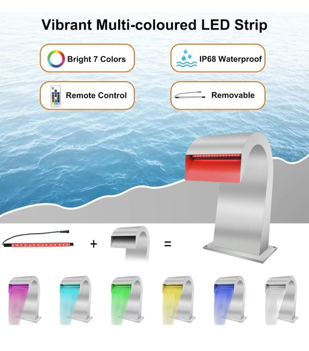 LONGRUN Kaskada fontanna basenowa