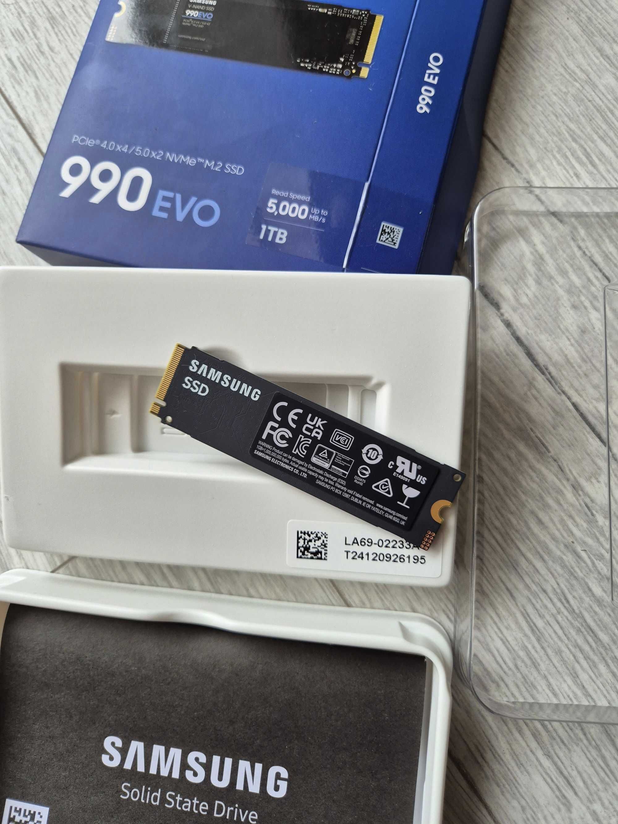 M.2 SSD диск 1TB Samsung 990 EVO (5000MBs\NVMe\PCI-e 4.0\5.0). TradeIN
