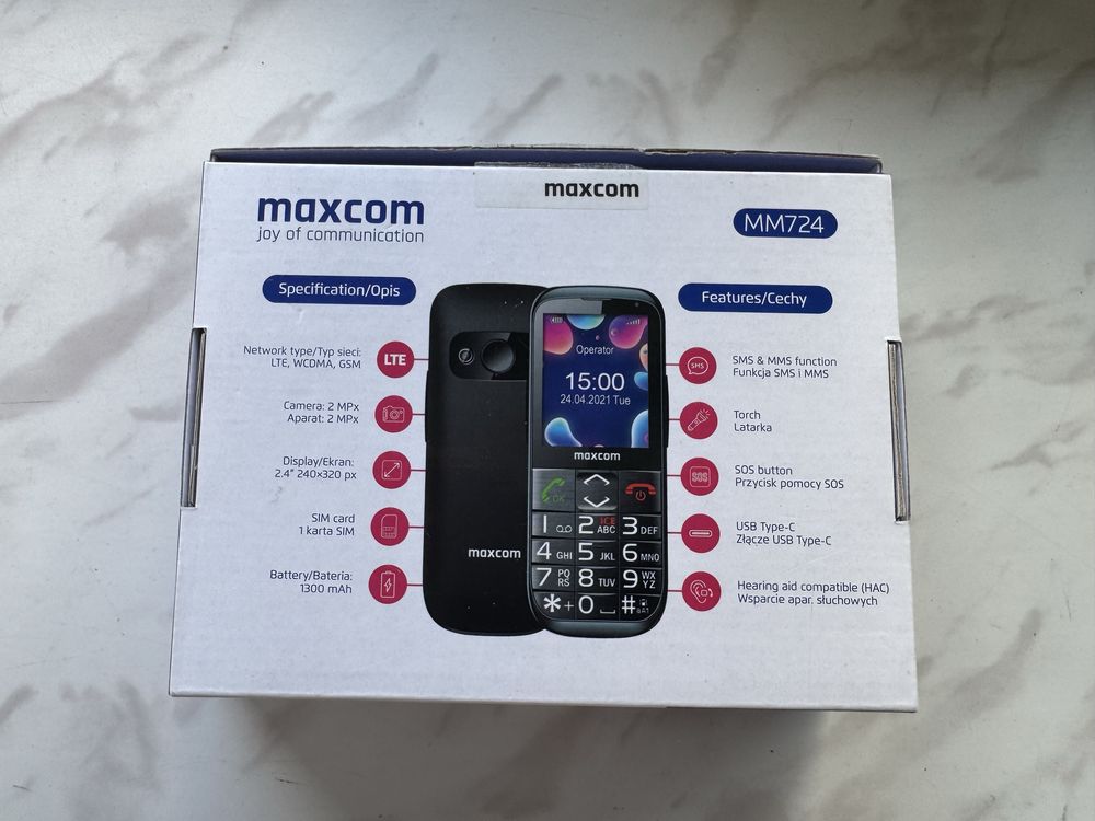 Telefon maxcom MM724