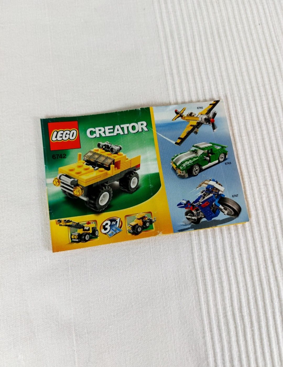 Unikatowy Set Zestaw Klocków Lego 6741 Creator Mały Samochód Terenowy