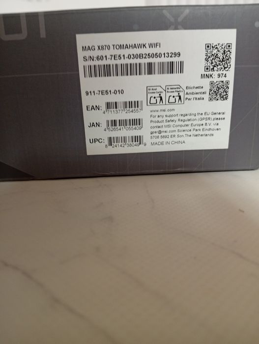 Материнська плата msi mag x 870 tomahawk wifi