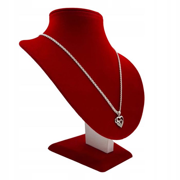 Srebrna Biżuteria Damska, Łańcuszek Z Serduszkiem + Bransoletka - Bism