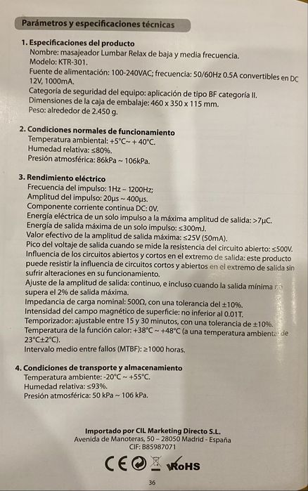 Relaxador Lombar - Novo