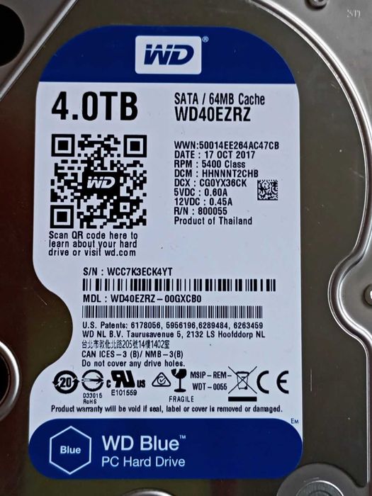 HDD 4TB WD BLue 3.5"